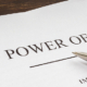 Signing power of attorney document