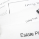 Estate plan, living trust, advanced plan sitting on table to clip & pen. advanced estate plan