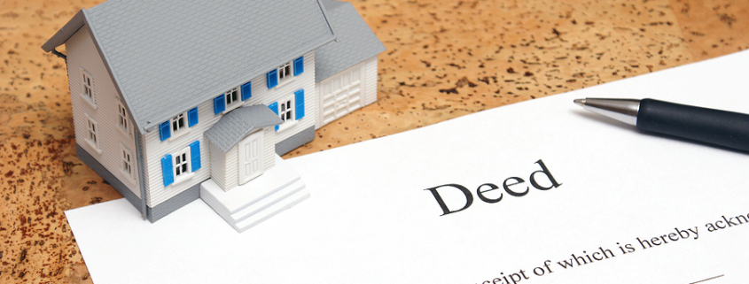 Signing deed to house